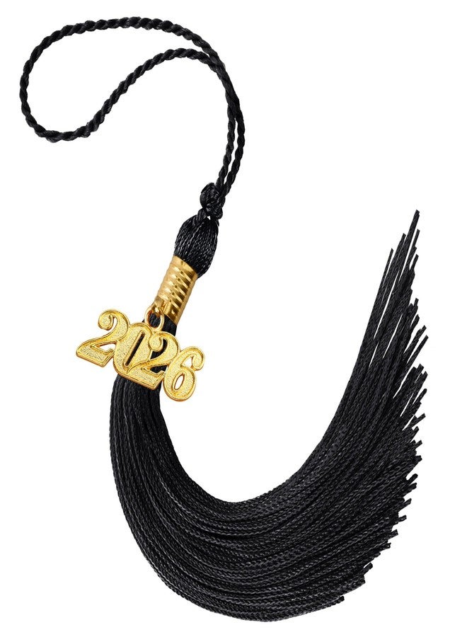 Nelisylux 2026 Tassel Graduation, Black Graduation Tassel, Tassel Charms for Graduations Cap Decorations, Tassels Memorial Grad Cords Class of 2026 College High School Graduate Hat Ceremonies Accessories - Image 1